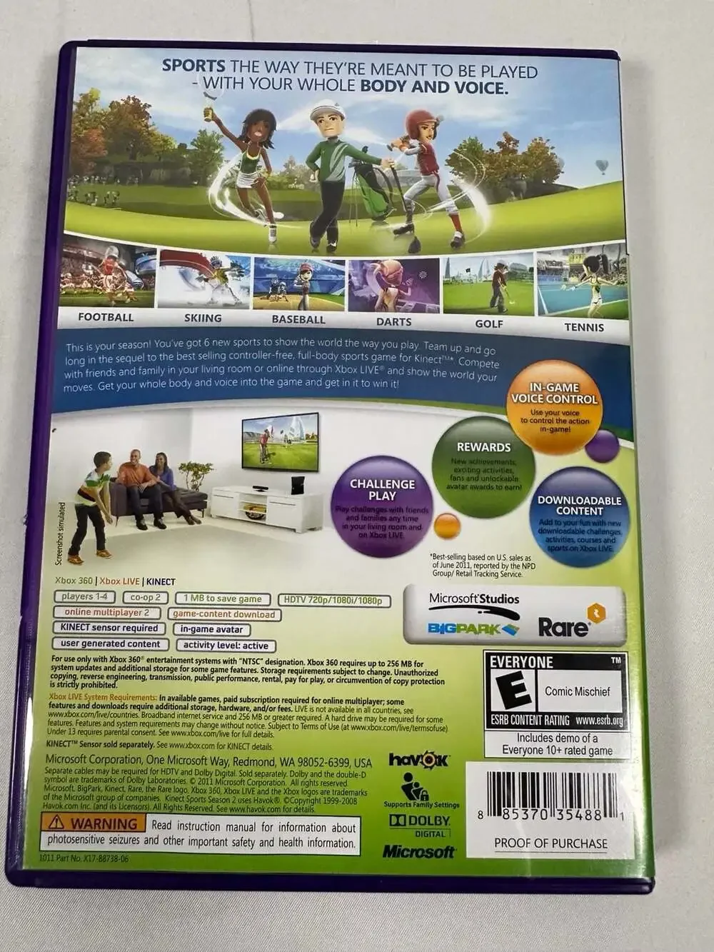Kinect Sports: Season Two for Xbox 360 tested